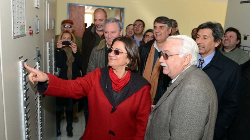 Lucía inauguró la Estación de Maniobras en 132 KV, San Martín