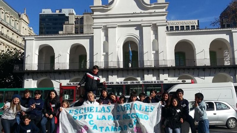 Chicos de La Paz ya se encuentran en Buenos Aires