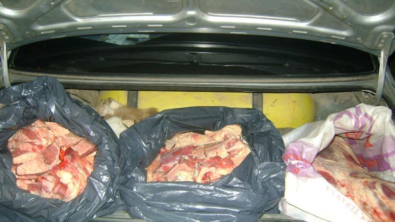 Secuestran carne vacuna en la ruta 38