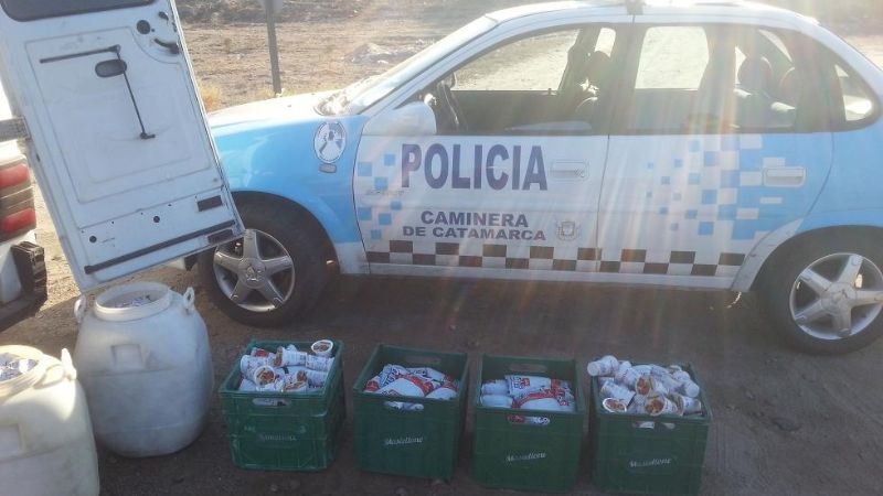 Secuestran una importante cantidad de productos lácteos