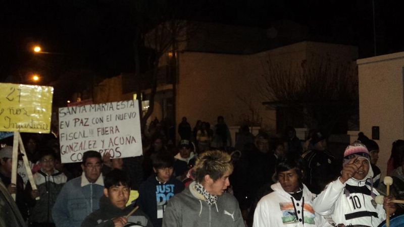 Nuevamente marcharon repudiando la vuelta del fiscal González