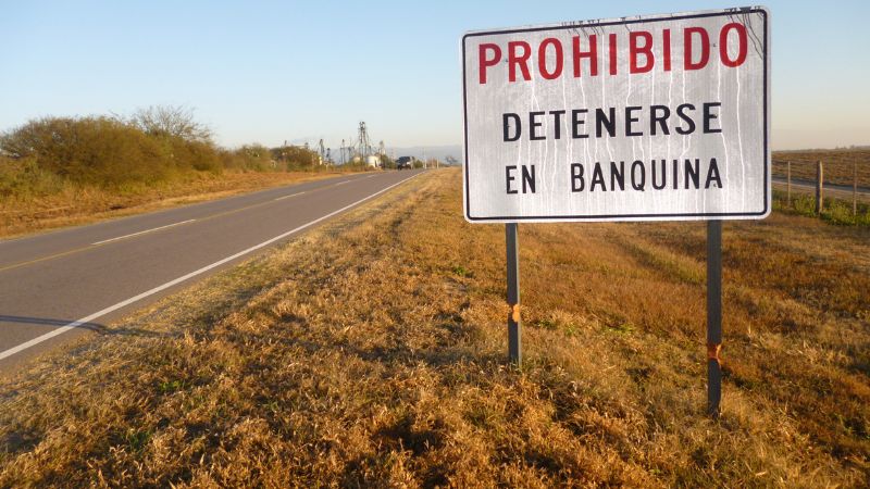 Dañan señales de Ruta Nacional Nº 64