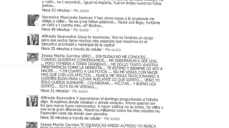 Mercado con los tapones de punta contra peronistas