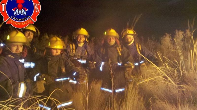 Se intensifica el trabajo de los bomberos de Santa María