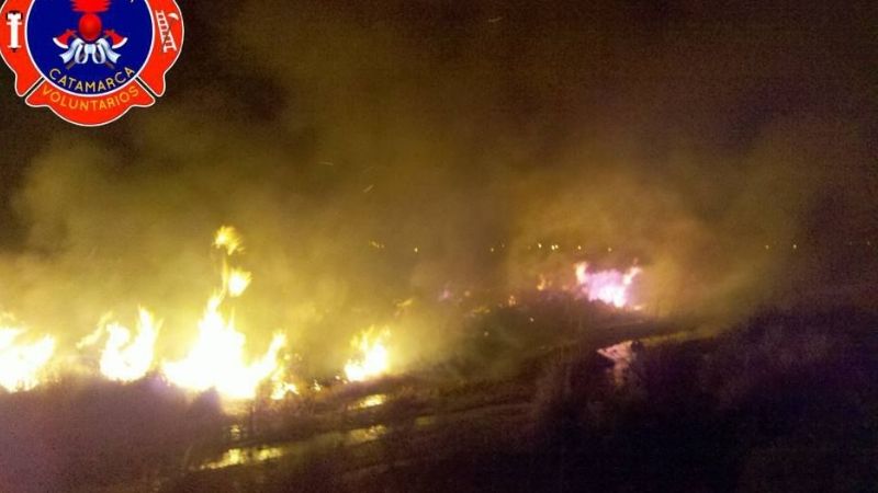 Se intensifica el trabajo de los bomberos de Santa María