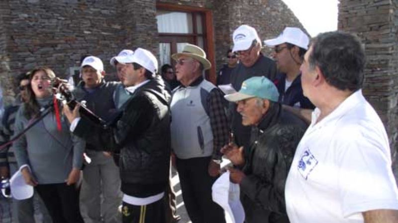 Andersch recibió a comitiva de Caleta Olivia