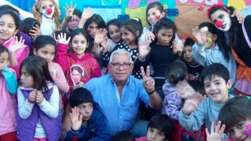 Festejo del partido “26 de Julio” con los niños