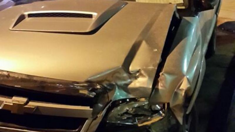Camioneta del SENASa protagonizó accidente