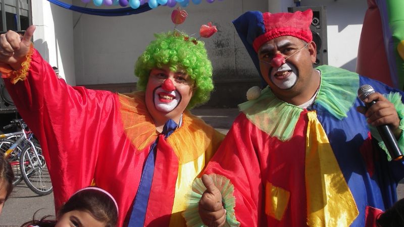 Los niños del barrio Santa Lucía también festejaron