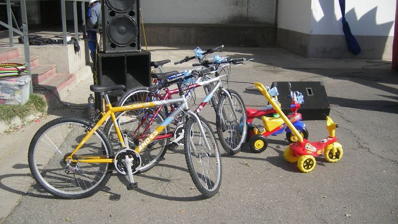 Los niños del barrio Santa Lucía también festejaron