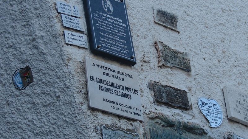 Policías caminaron a la Gruta de la Virgen del Valle