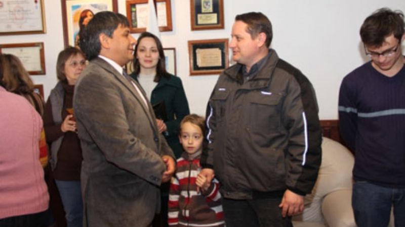 Contingente brasileño en Santa María