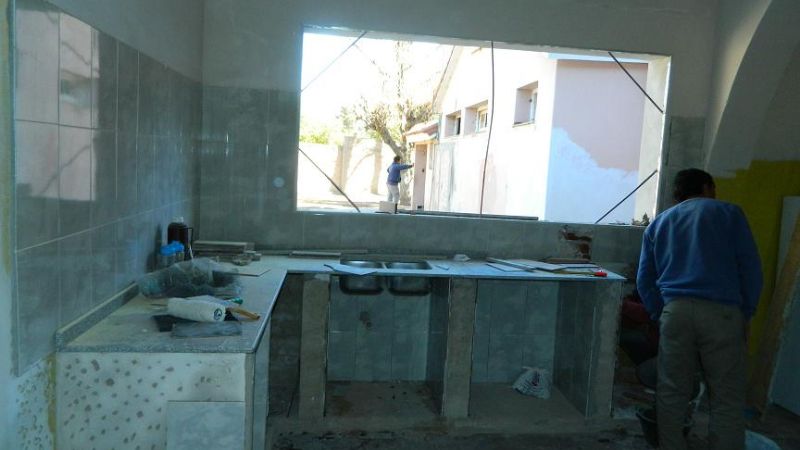 Continúan los trabajos en el Hogar de Niños