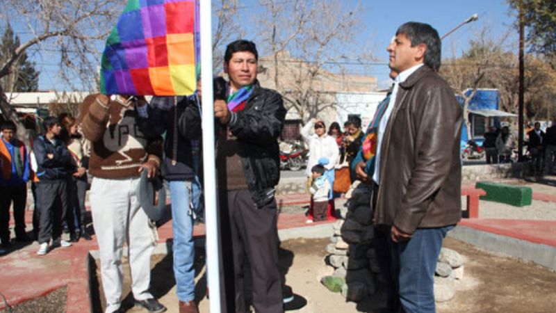 Homenajes a la Pachamama en Plaza “Chalimín”
