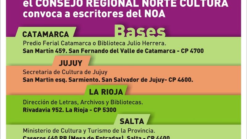 Convocan a autores catamarqueños a Concurso Regional de Microrrelatos