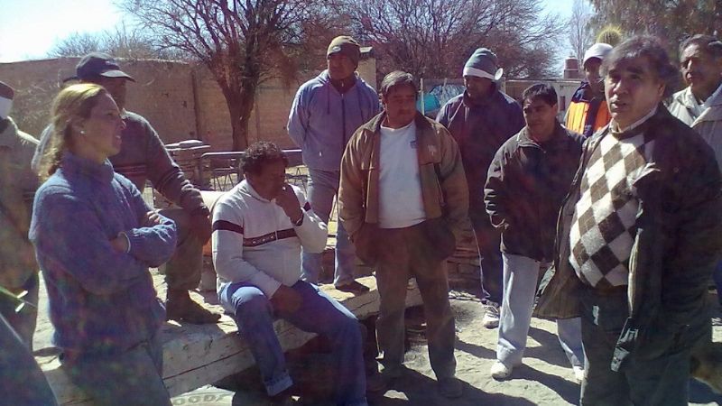 Chico intermedió entre los empleados y contratistas de la obra ruta 40
