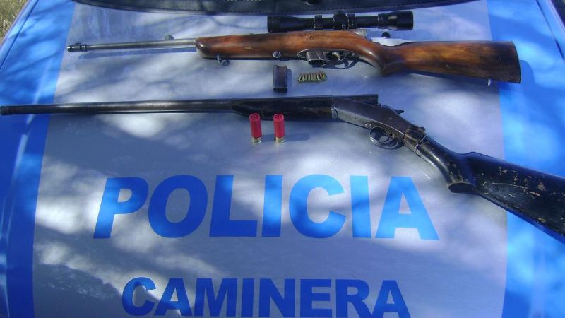 La Policía Caminera secuestró armas de fuego