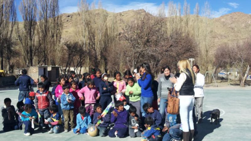 Las localidades serranas también festejaron con los niños