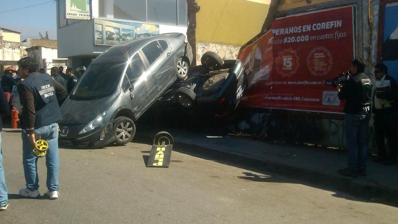 Playero chocó increíblemente el auto del abogado Pinto