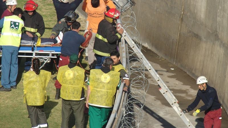 Simulacro en el Estadio Bicentenario
