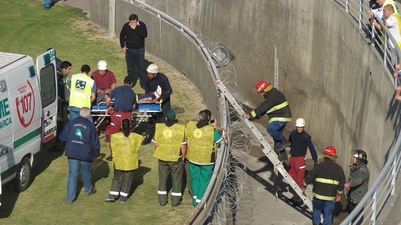 Simulacro en el Estadio Bicentenario