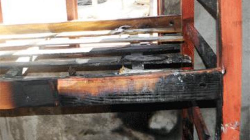 León Mendoza acudió a un voraz incendio en una vivienda