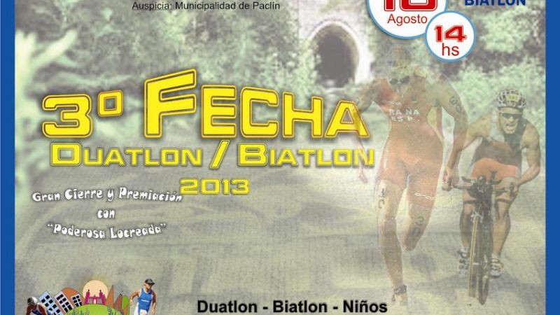 Se viene la 3º fecha duatlón- biatlón 2013 