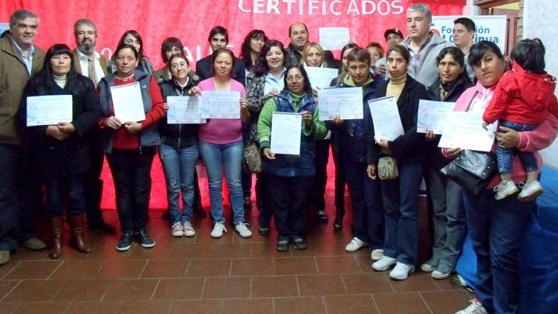 Entregaron certificados por capacitaciones en Valle Viejo