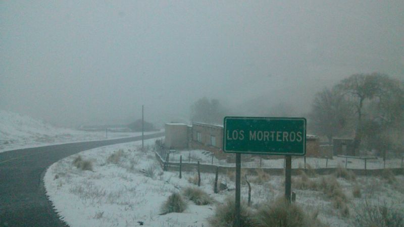 La nieve llegó otra vez a Catamarca