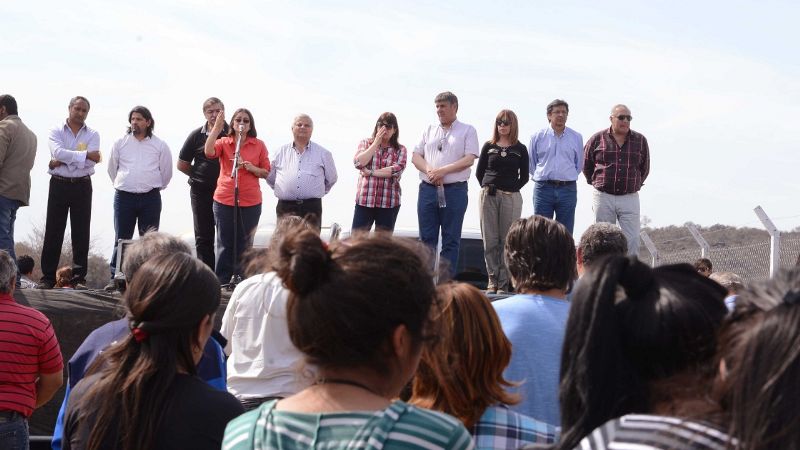Lucía inauguró obras hídricas en Ancasti