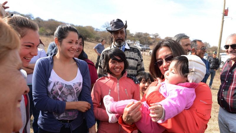 Lucía inauguró obras hídricas en Ancasti
