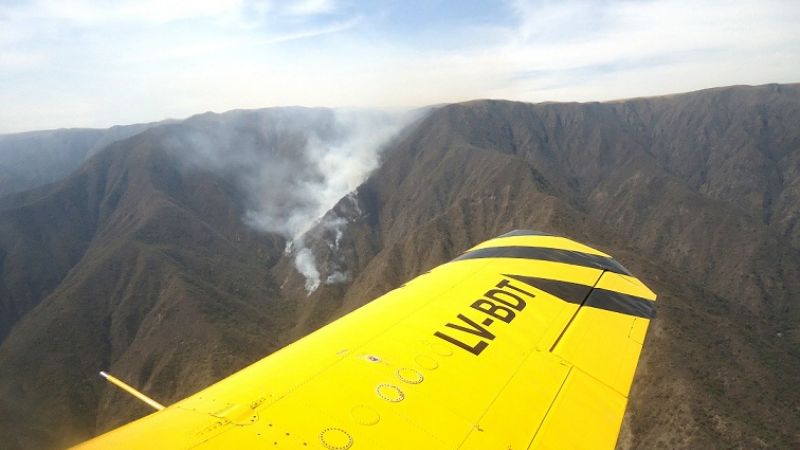 Preocupantes incendios forestales en la provincia