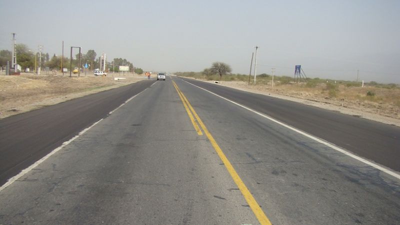 Se terminó de pavimentar la dársena de giro de El Pantanillo