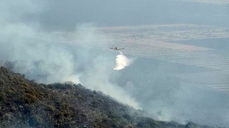 Relevan la zona afectada por el incendio