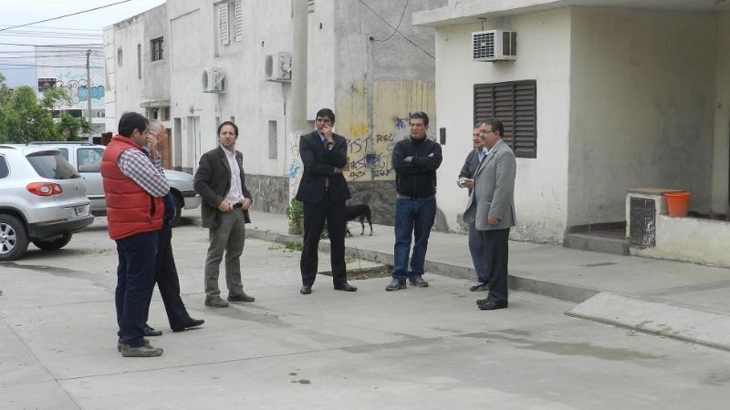 Jalil supervisó las obras en el barrio Ocampo