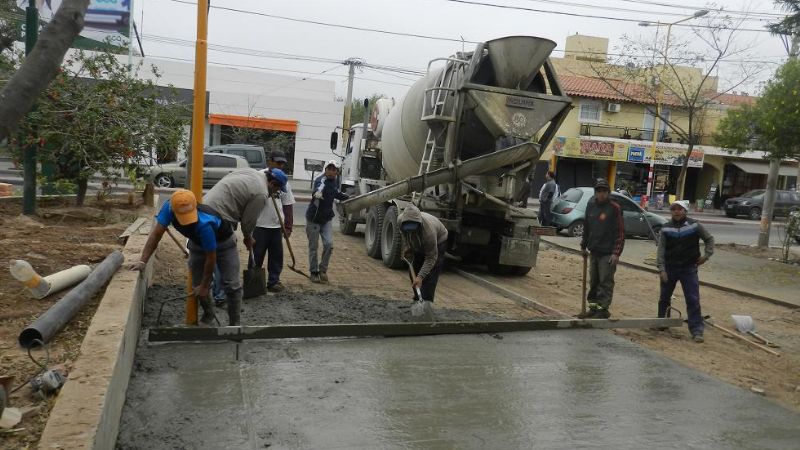 Jalil supervisó las obras en el barrio Ocampo