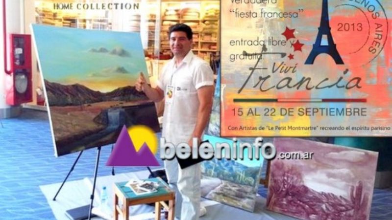 Artista catamarqueño expone en la Semana de Francia