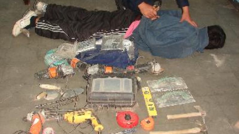 Esclarecen robo en una obra en construcción