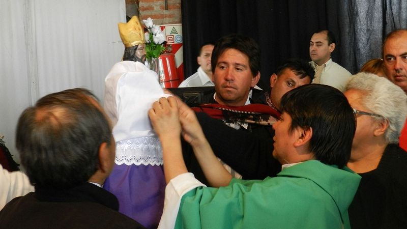 Visita y acto religioso de San Nicolás de Bari con Nuestra Señora del Valle