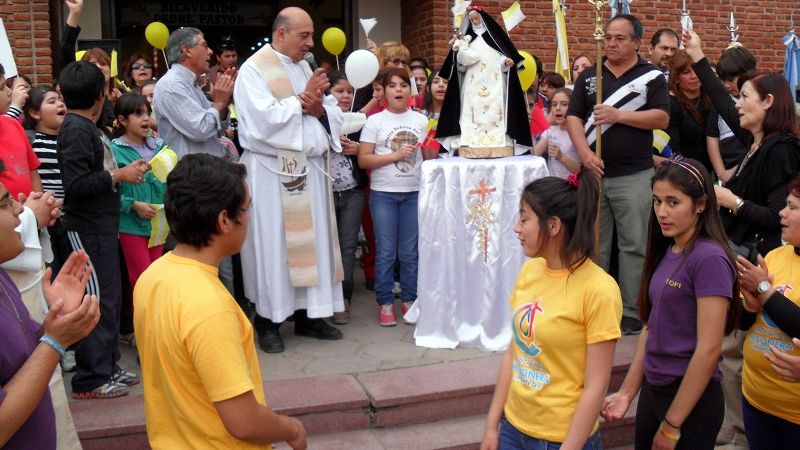 Con la procesión, culminaron las fiestas patronales de Santa Rosa en Capital