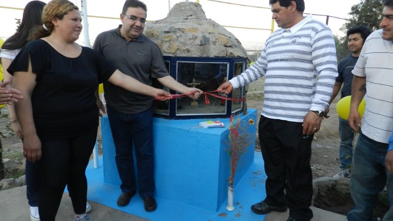 Jalil inauguró gruta en la plaza del B° San Ramón