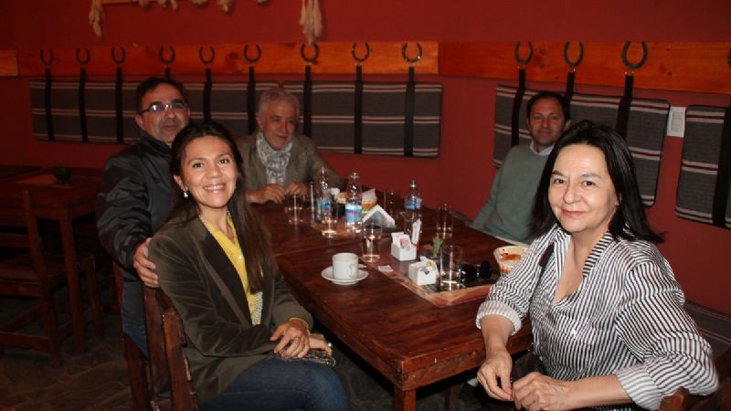 Jalil recibió a los artistas Manuela Rasjido y Enrique Salvatierra