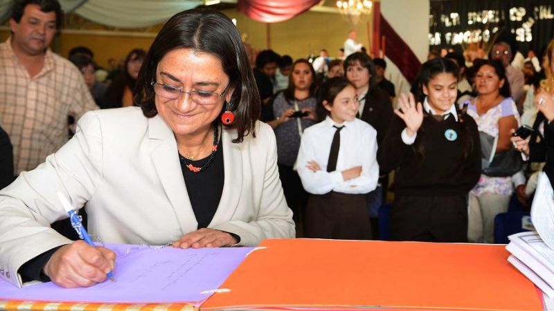 Corpacci acompañó festejos de escuela especial