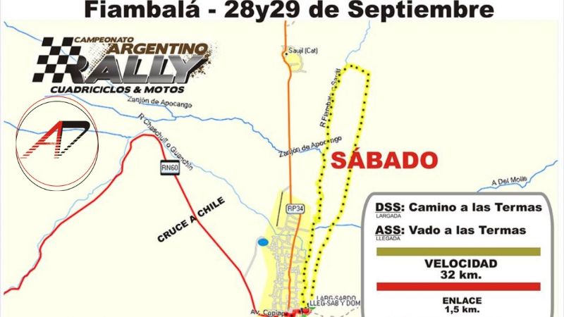 Se corre el campeonato argentino de rally cuadriciclos y motos