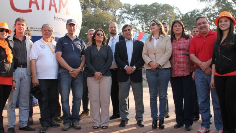 Jalil y Corpacci en el lanzamiento del “Latinoamericano de Moutain Bike”