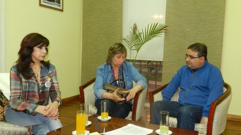 Jalil recibió a la presidente de la Asociación “Madres del Dolor”