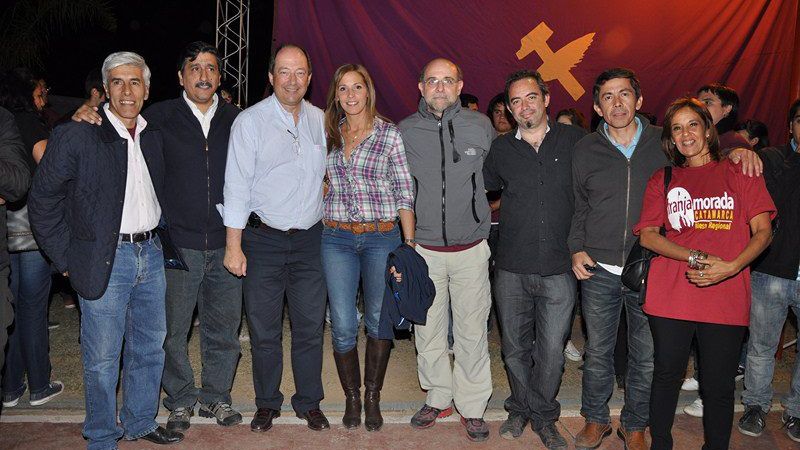 El rector Fama y decanos en compaña con el FCS y Franja Morada