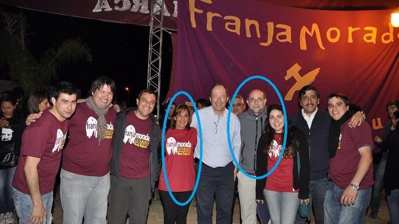 El rector Fama y decanos en compaña con el FCS y Franja Morada