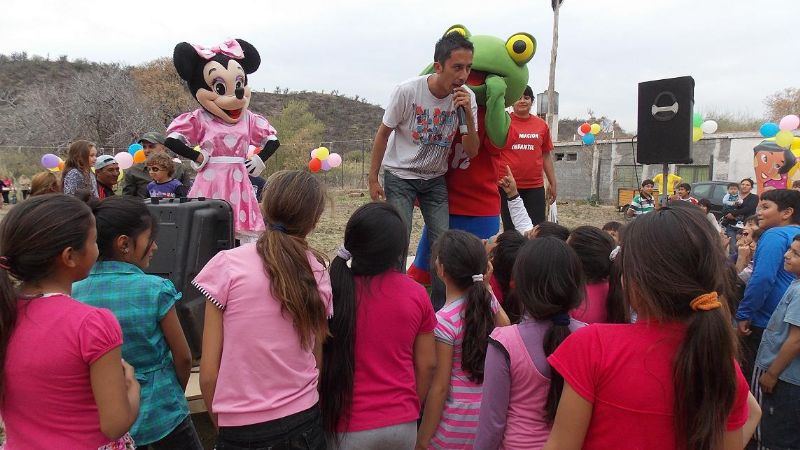 Los niños festejaron en el Predio de Banda de Varela
