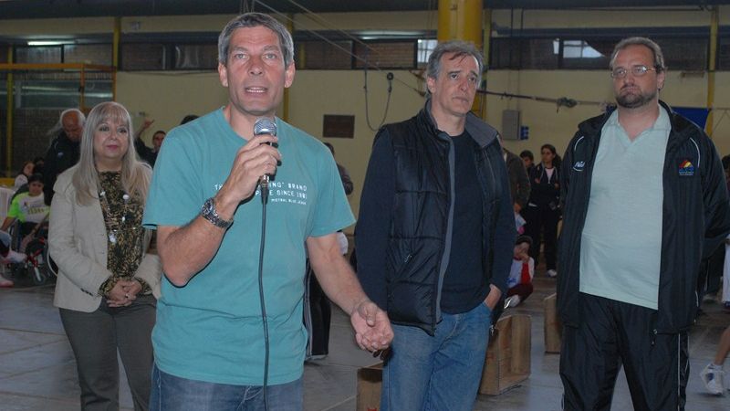 Autoridades nacionales presentes en los Juegos Evita